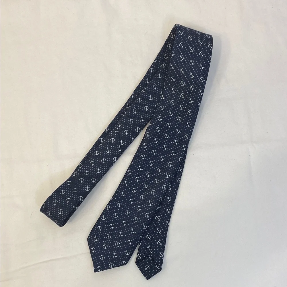 Craft & Flow Anchor Navy Kids' Tie